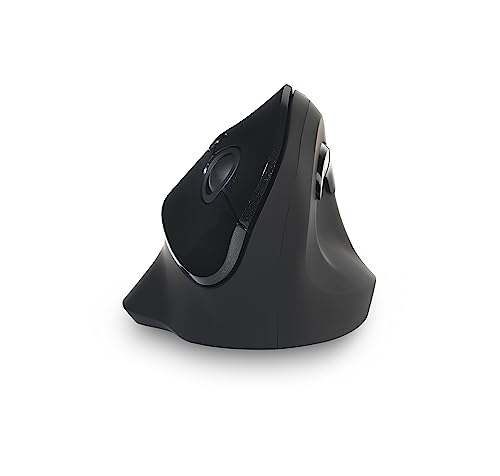 BakkerElkhuizen PRF Mouse Wireless, Ergonomische vertikale Maus, Luxus-Design, Schwarz von BakkerElkhuizen