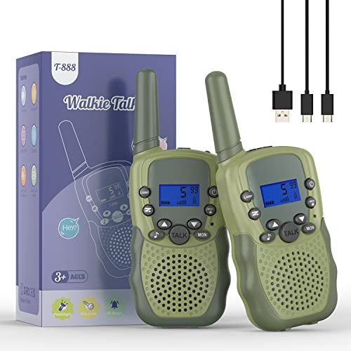Bakoherp Kinder Walkie Talkie, Walkie Talkie Aufladbar für 3-12 Jahre alte Kinder, Funkgeräte Kinder Wiederaufladbar mit 8 Kanäle, LED Taschenlampe, VOX Funktion für Abenteuer, Camping, Wandern Bakoherp Kinder Walkie Talkie, Walkie Talkie Aufladbar für 3-12 Jahre alte Kinder, Funkgeräte Kinder Wiederaufladbar mit 8 Kanäle, LED Taschenlampe, VOX Funktion für Abenteuer, Camping, Wandern von Bakoherp