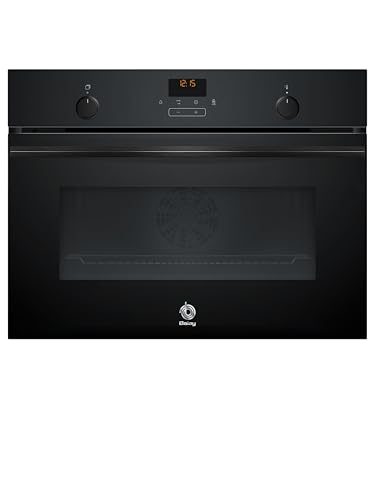 Balay - Kompakter Multifunktionsofen, 45 cm, Aqualisis, Control Comfort, Flex-Schienen, schwarzes Glas, 3CB5159N3 von Balay
