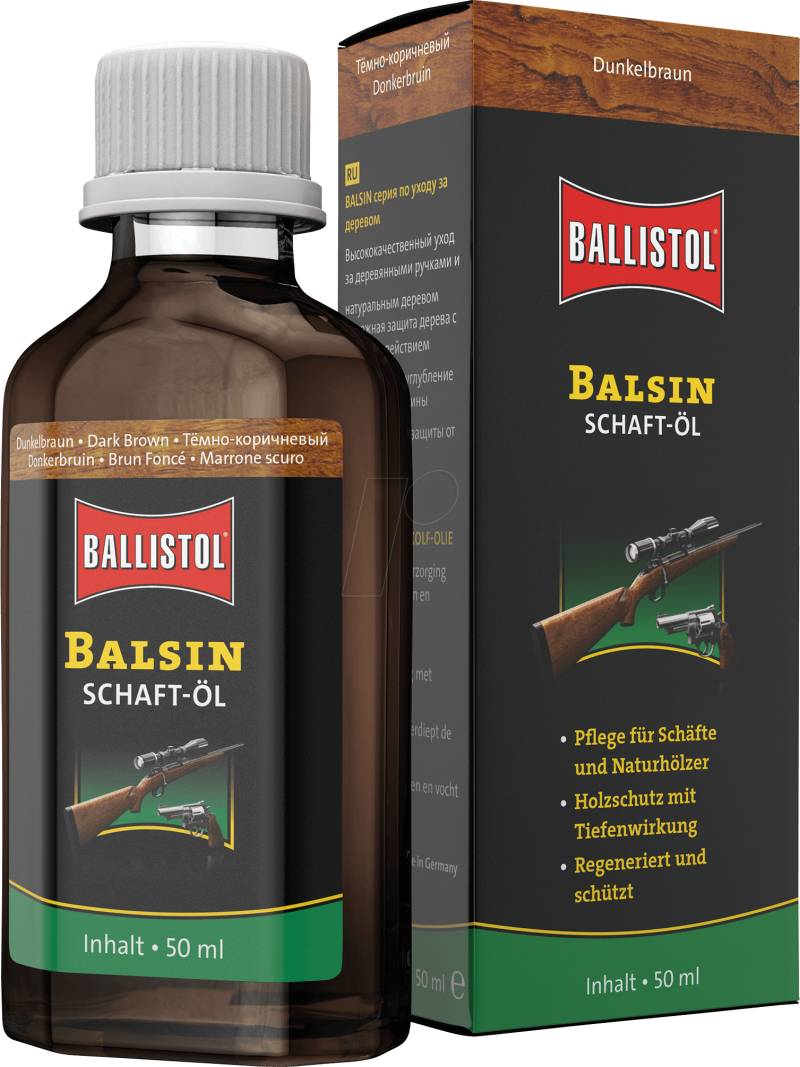BALL 23150 - Schaft-Öl Balsin, dunkelbraun, 50 ml von Ballistol