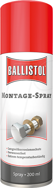 BALL 25200 - Kupfer-Grafit-Spray, 200 ml von Ballistol