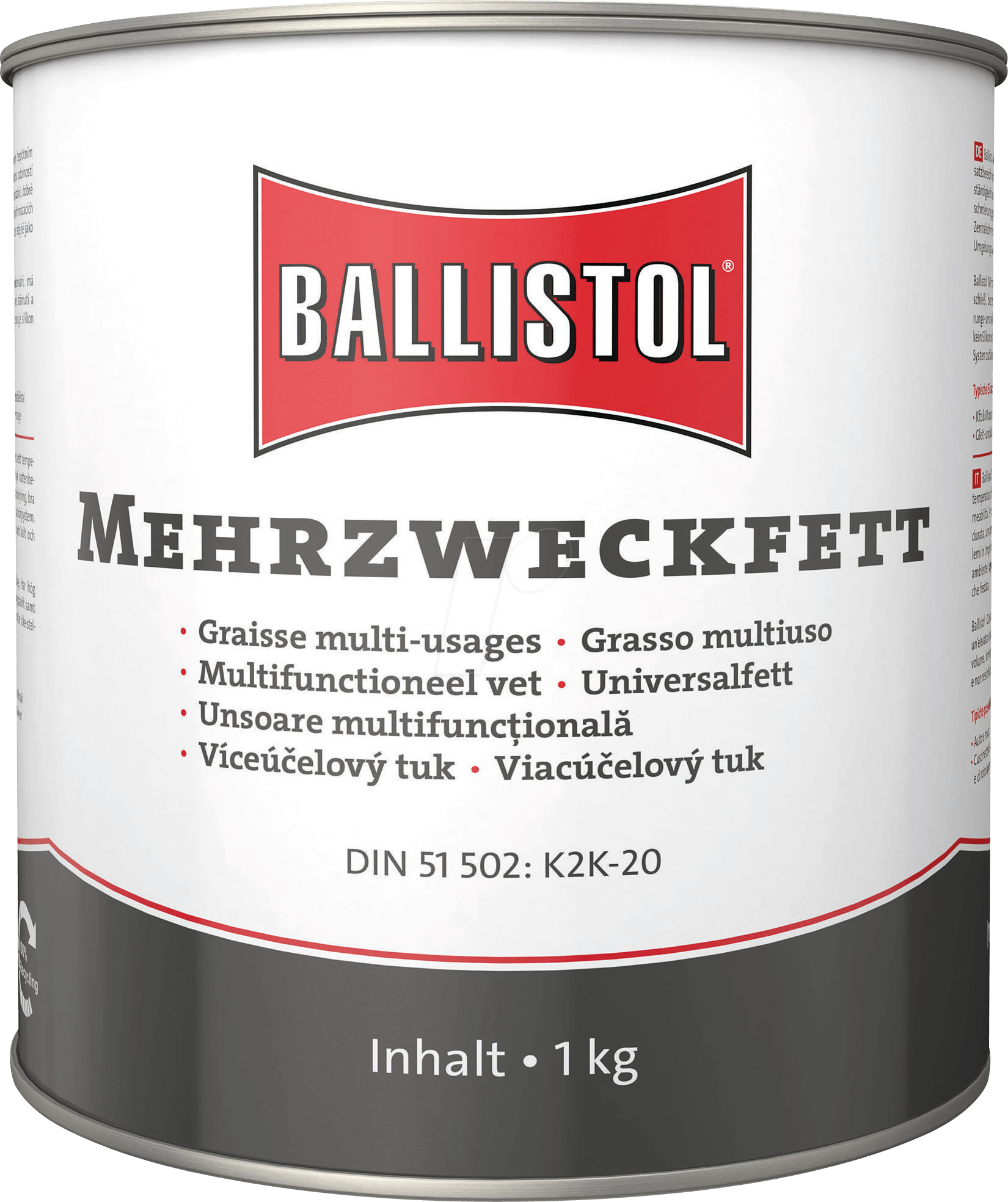 BALL 25351 - Mehrzweckfett, 1000 gr, Dose von Ballistol