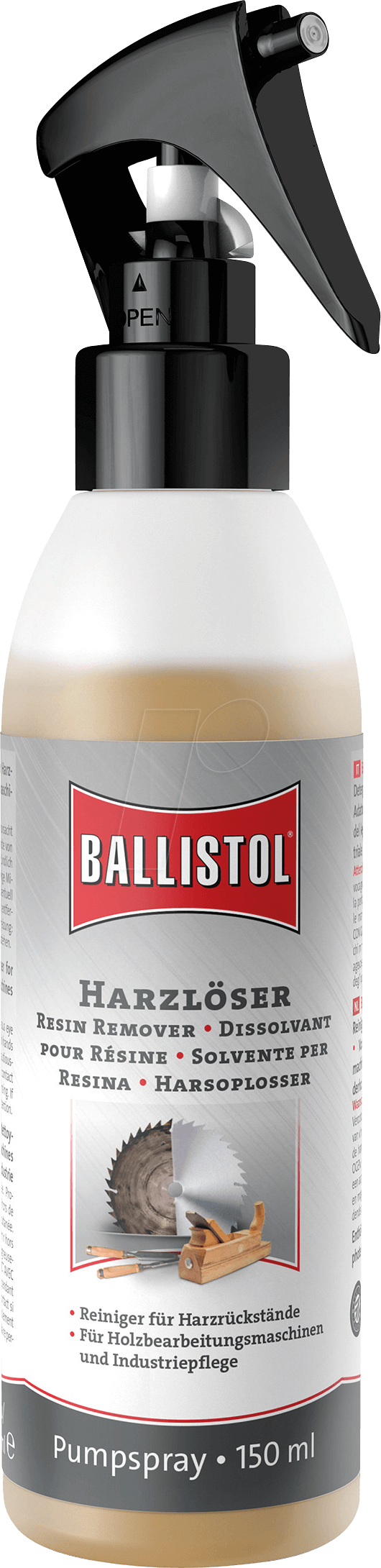 BALL 25435 - Harzlöser, 150 ml, Pumpspray von Ballistol