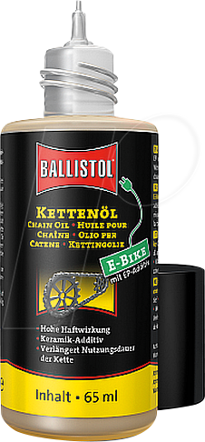 BALL 28040 - E-Bike Kettenöl, 65 ml Flasche von Ballistol
