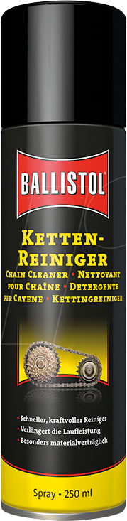 BALL 28800 - Kettenreiniger Spray, 250 ml von Ballistol