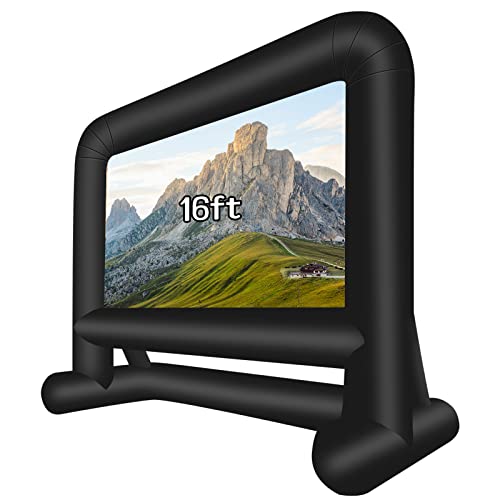 Ballsea Aufblasbare Projektor-Leinwand, 4,8 m, tragbare Projektor-Leinwände mit Gebläse für Außen- und Innenbereich, 16:9 HD, doppelseitig, vorne und hinten, Filmleinwand für Hinterhof, Party, Reisen, Ballsea Aufblasbare Projektor-Leinwand, 4,8 m, tragbare Projektor-Leinwände mit Gebläse für Außen- und Innenbereich, 16:9 HD, doppelseitig, vorne und hinten, Filmleinwand für Hinterhof, Party, Reisen, von Ballsea