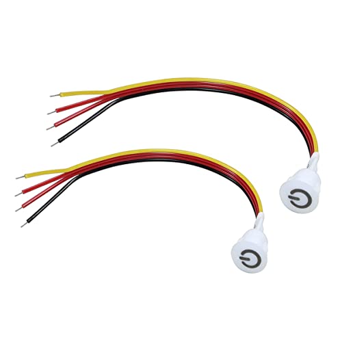 Balrbex 2 StüCk Touch Dimmer Schalter DC3,7 V 5 V 12 V Stufenloser Dimmschaltersensor für LED Licht, Wohnmobil, Schrank, Kleiderschrank und Streifen Balrbex 2 StüCk Touch Dimmer Schalter DC3,7 V 5 V 12 V Stufenloser Dimmschaltersensor für LED Licht, Wohnmobil, Schrank, Kleiderschrank und Streifen von Balrbex