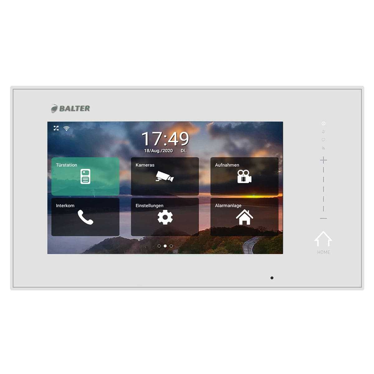 BALTER ERA 7 IP WiFi Touchscreen HD Monitor Weiß (IP über 2-Draht BUS iOS + Android App) von Balter