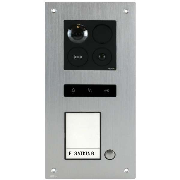 BALTER ERA Silber RFID 2-Draht BUS IP Türstation für 1 Familienhaus 150° Weitwinkelobjektiv BALTER ERA Silber RFID 2-Draht BUS IP Türstation für 1 Familienhaus 150° Weitwinkelobjektiv