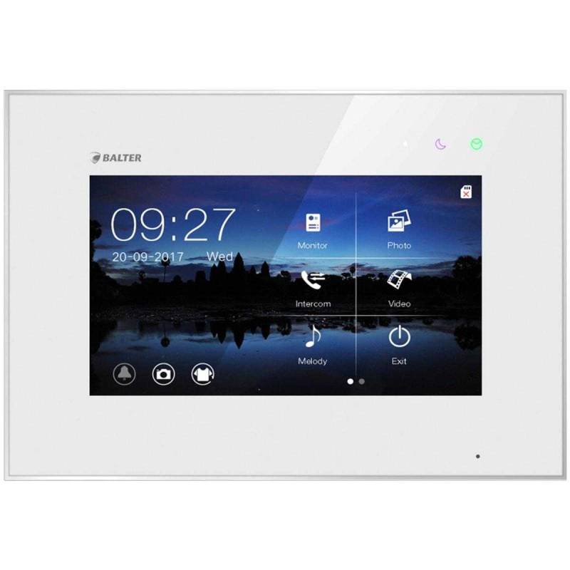 BALTER EVO 7 Videostation Touchscreen Bildschirm 2-Draht BUS Technologie Interkom Weiss von Balter