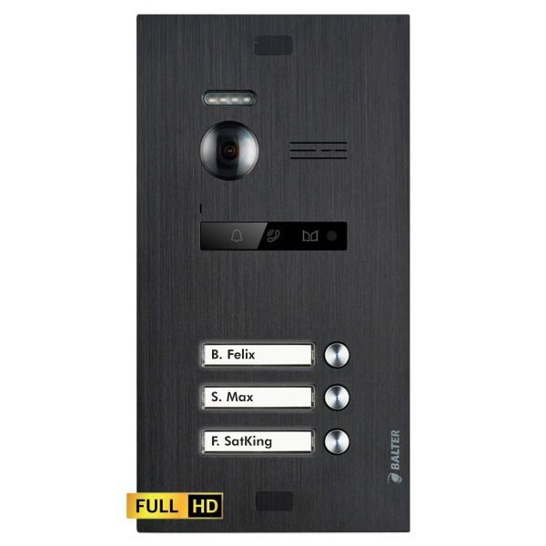BALTER EVO HD Türstation Unterputz 2-Draht BUS 175° Weitwinkelkamera Schwarz 3 Familienhaus BALTER EVO HD Türstation Unterputz 2-Draht BUS 175° Weitwinkelkamera Schwarz 3 Familienhaus von Balter