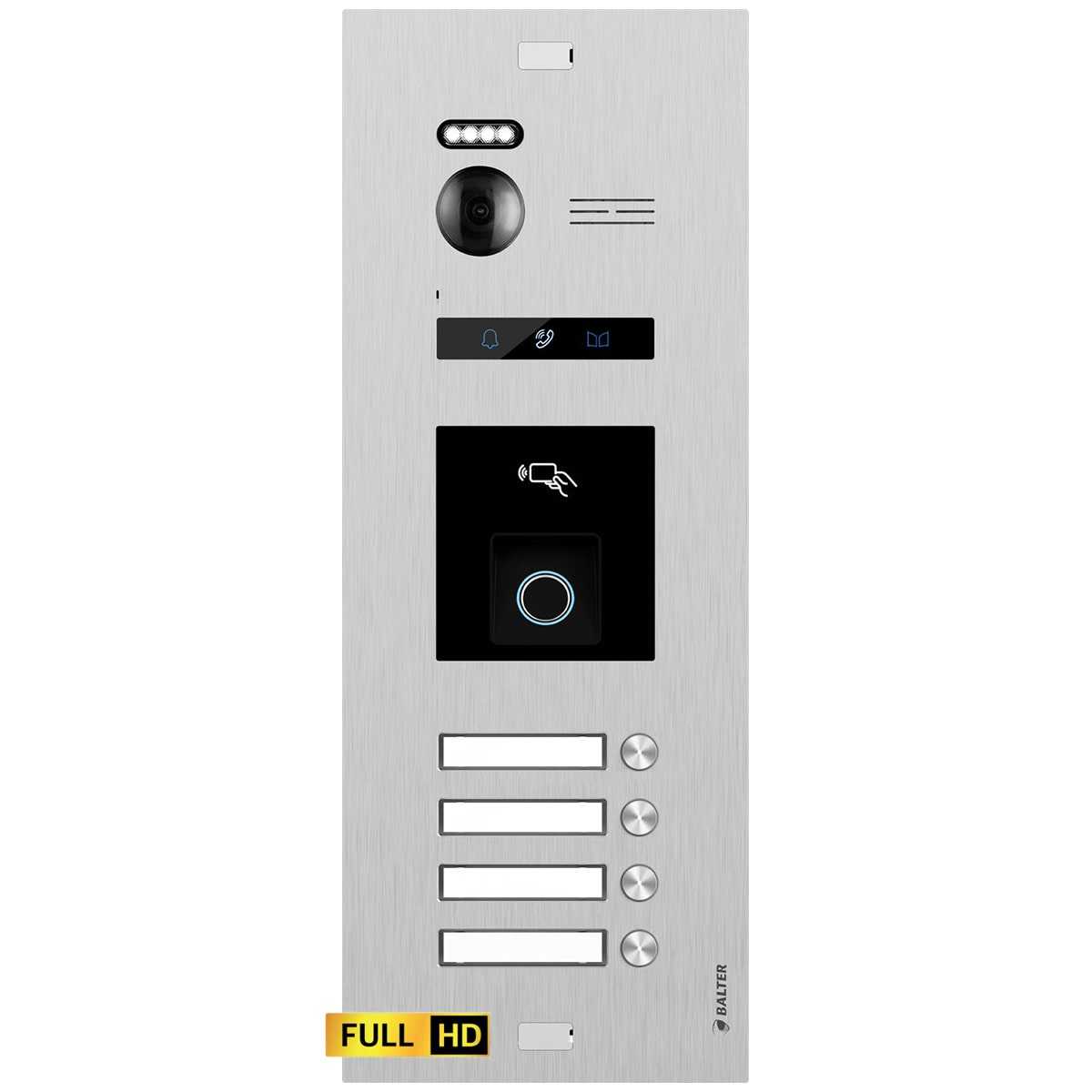 BALTER EVO HD Türstation mit Fingerprint/RFID Modul Unterputz 2-Draht BUS 175° Weitwinkelkamera Silber 4 Familienhaus BALTER EVO HD Türstation mit Fingerprint/RFID Modul Unterputz 2-Draht BUS 175° Weitwinkelkamera Silber 4 Familienhaus von Balter