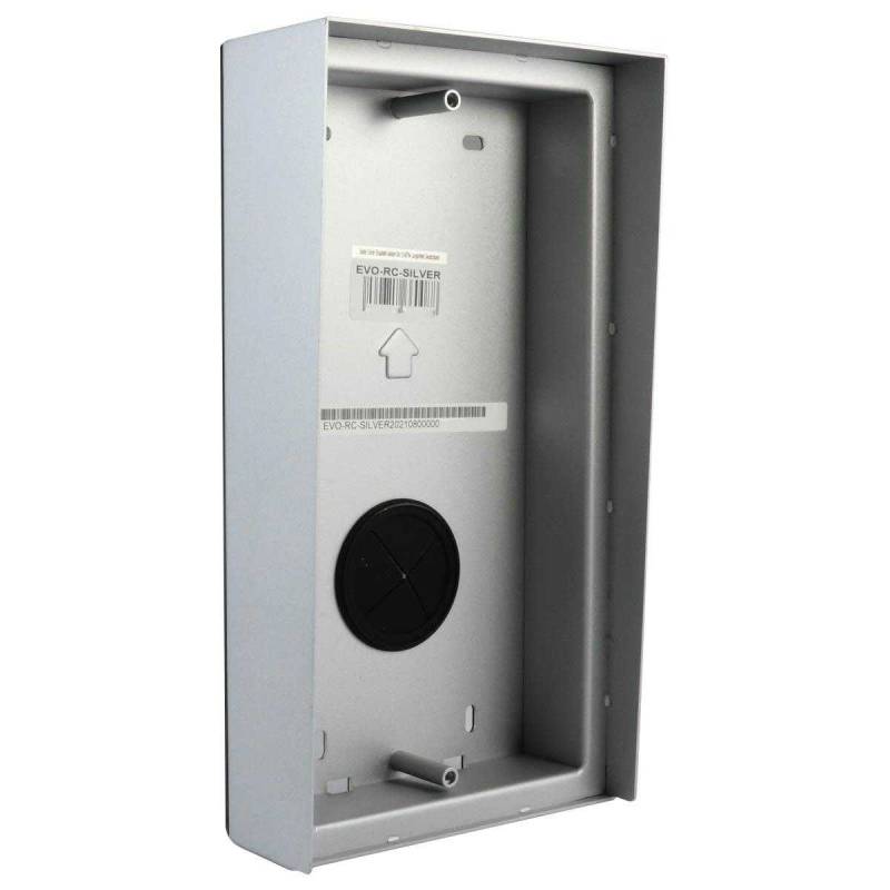 BALTER EVO-RC-SILVER Aufputzmontagehalterung für Türstation von 1 bis 4 Teilnehmer (mit Regenschild) von Balter