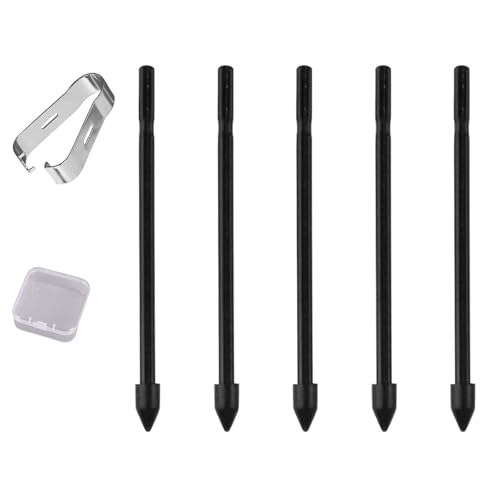 Bamyli 5 STK S Pen Spitze Original für Samsung Galaxy, S Pen Spitzen Originale Ersatzspitzen Tab S6 Lite/S8/S8 Ultra, Note 10/Note 20, S21U/S22U für Samsung Pen Spitzen, mit 1 Clip, 1 Box (Schwarz) von Bamyli