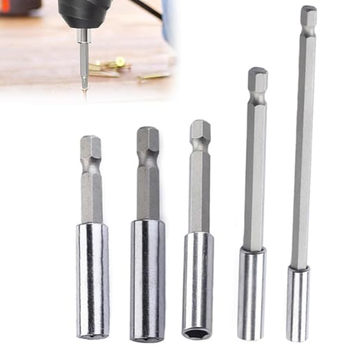 Bamyli 5tlg 6,35mm Bit Verlängerung Magnet Bithalter Set, 1/4" Sechskantschaft Verlängerung, 50/60/75/100/150mm Magnetische Bit Bitverlängerung für Akkuschrauber Elektrische Bohrmaschine Bamyli 5tlg 6,35mm Bit Verlängerung Magnet Bithalter Set, 1/4" Sechskantschaft Verlängerung, 50/60/75/100/150mm Magnetische Bit Bitverlängerung für Akkuschrauber Elektrische Bohrmaschine von Bamyli