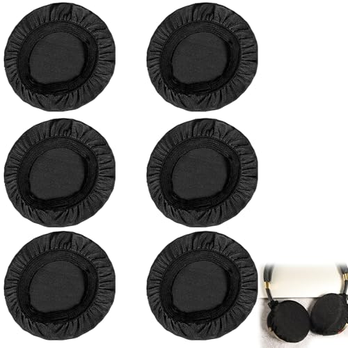 Bamyli 6 Stücke Dehnbare Waschbare Kopfhörer-Abdeckungen 10cm Durchmess, Flexiblem Strickstoff Ohrpolster Earpads Cover für Kopfhörer Ohrmuscheln (9-11cm), Wasserdicht und Staubdicht von Bamyli