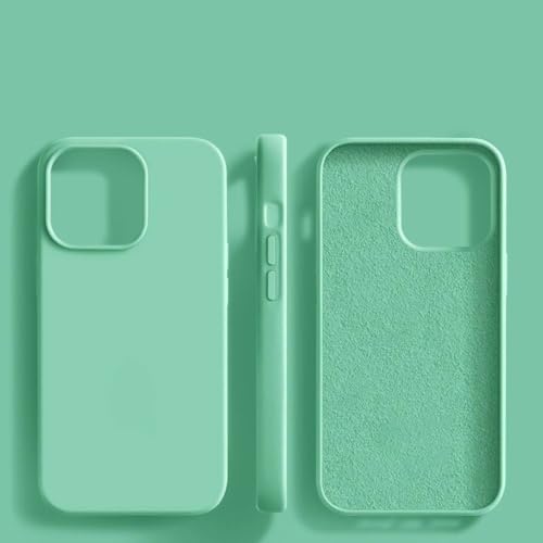 BanBE Flüssige Silikonhülle für iPhone 15 14 13 12 11 Pro Max, stoßfeste Abdeckung, grün, für iPhone 15 ProMax BanBE Flüssige Silikonhülle für iPhone 15 14 13 12 11 Pro Max, stoßfeste Abdeckung, grün, für iPhone 15 ProMax von BanBE