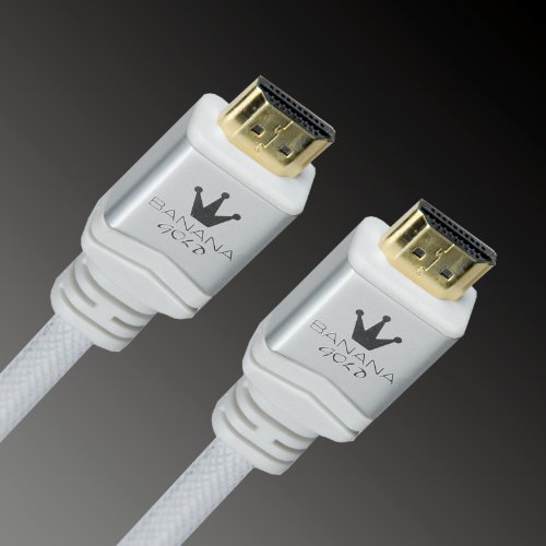 Banana Gold Travel Line High Speed HDMI Kabel 1,8m weiß von Banana Gold