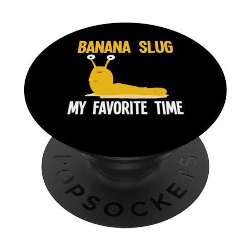 Banana Slug My Favorite Time Malacology PopSockets Klebender PopGrip Banana Slug My Favorite Time Malacology PopSockets Klebender PopGrip von Bananenschnecke Designs Ideen Malakologie