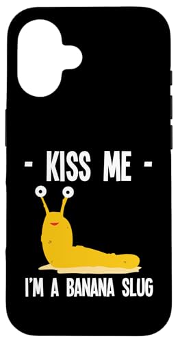 Kiss Me Im A Banana Slug Malacology Hülle für iPhone 16 Kiss Me Im A Banana Slug Malacology Hülle für iPhone 16 von Bananenschnecke Designs Ideen Malakologie