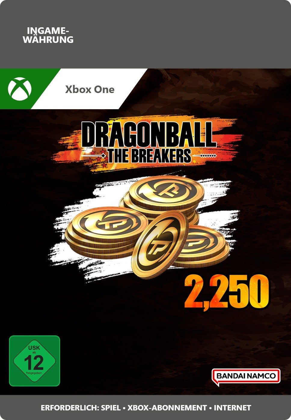 2250 TP Tokens - DRAGON BALL: THE BREAKERS von Bandai Namco