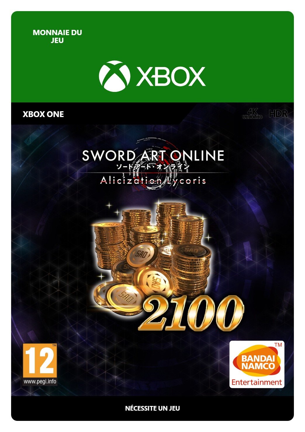 SWORD ART ONLINE Alicization Lycoris 2100 SAO Coins von Bandai Namco