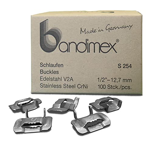 Bandimex Schlaufen (12,7 mm breit (1/2"), VE-Inh.: 100 St.) von Bandimex