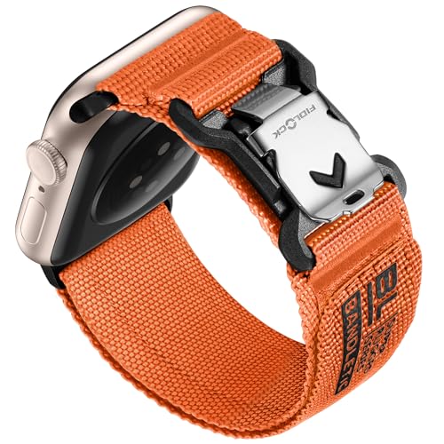 Bandletic Kompatibel mit Apple Watch Armband 42mm(Series 10) 40mm 41mm 38mm, Nylon Weiche Atmungsaktive Band mit Magnetverschluss für iWatch Ultra 2/Ultra SE Series 10 9 8 7 6 5 4 3 2 1 Damen Herren von Bandletic