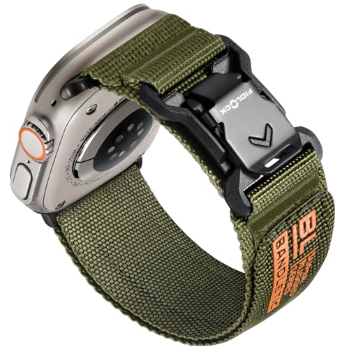 Bandletic Kompatibel mit Apple Watch Ultra Armband - 49mm 45mm 46mm 44mm 42mm(3 2 1) Armband, R-Nylon Atmungsaktives Sportband mit Magnetverschluss für iWatch Ultra 2/Ultra SE Serie 10 9 8 7 6 5 4 Bandletic Kompatibel mit Apple Watch Ultra Armband - 49mm 45mm 46mm 44mm 42mm(3 2 1) Armband, R-Nylon Atmungsaktives Sportband mit Magnetverschluss für iWatch Ultra 2/Ultra SE Serie 10 9 8 7 6 5 4 von Bandletic