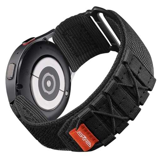 Bandletic Nylon Sport Armband Kompatibel mit Samsung Galaxy Watch 6/5/4 40mm 44mm/Watch 6 Classic 43mm 47mm/Watch 5 Pro 45mm/Watch 4 Classic 42mm 46mm/Watch 3 41mm/Active 2/Gear Sport, Klein/Schwarz Bandletic Nylon Sport Armband Kompatibel mit Samsung Galaxy Watch 6/5/4 40mm 44mm/Watch 6 Classic 43mm 47mm/Watch 5 Pro 45mm/Watch 4 Classic 42mm 46mm/Watch 3 41mm/Active 2/Gear Sport, Klein/Schwarz von Bandletic