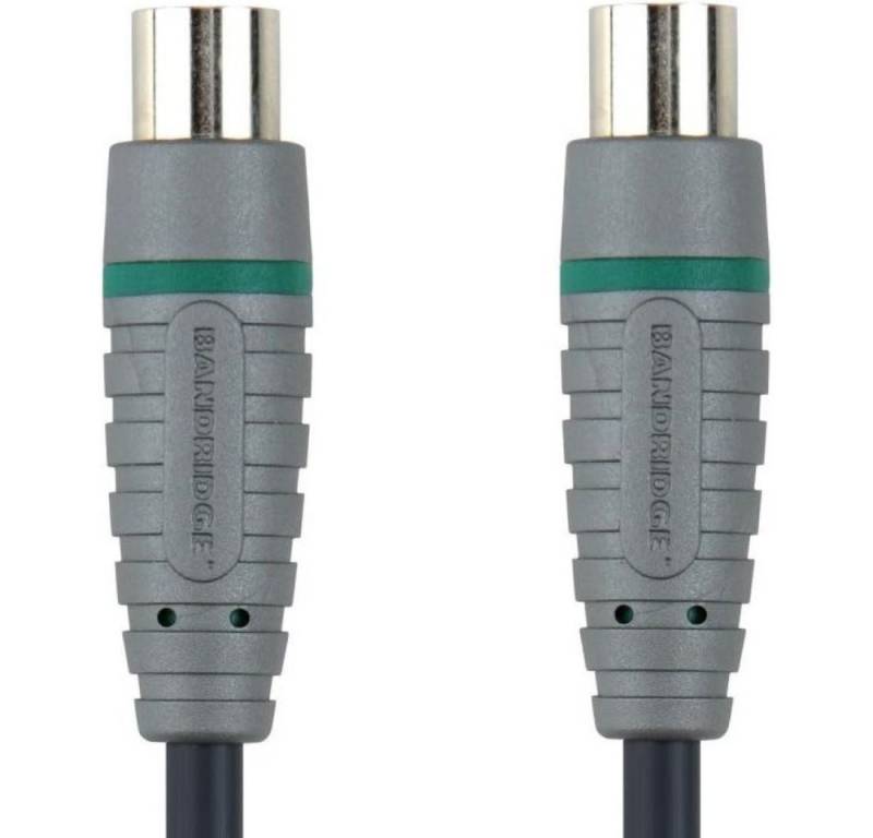 Bandridge BVL8501 Coax Video Cable 1 m - Antennenkabel - grau TV-Kabel von Bandridge