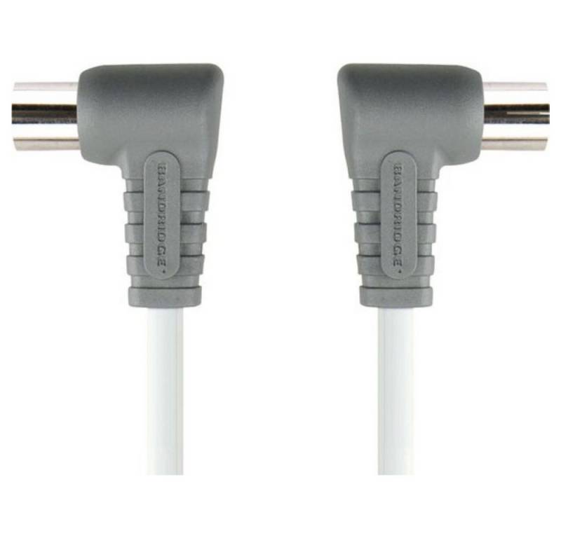 Bandridge BVL8902 Flat Panel Digital Antenna Cable 2 m Antennenkabel weiß/grau TV-Kabel von Bandridge