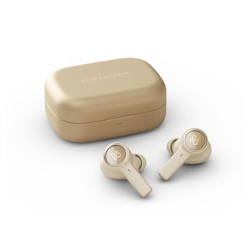 Bang & Olufsen Beoplay EX - Kabellose Bluetooth Noise Cancelling In-Ear Kopfhörer, Akkulaufzeit bis zu 28 Stunden, Wasserdichte Kopfhörer für Arbeit, Sport und Freizeit mit Ladebox - Gold Tone von Bang & Olufsen