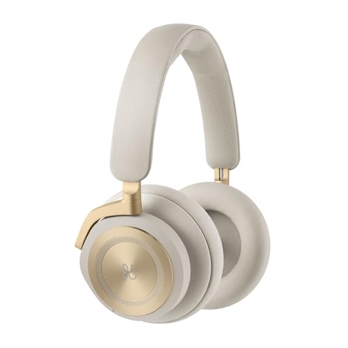 Bang & Olufsen Beoplay HX - Kabelloser Bluetooth Over-Ear Premium-Kopfhörer mit Active Noise Cancellation, 6 Mikrofone, Akkulaufzeit bis zu 40 h, Kopfhörer und Kopfhörer-Tasche - Gold Tone von Bang & Olufsen