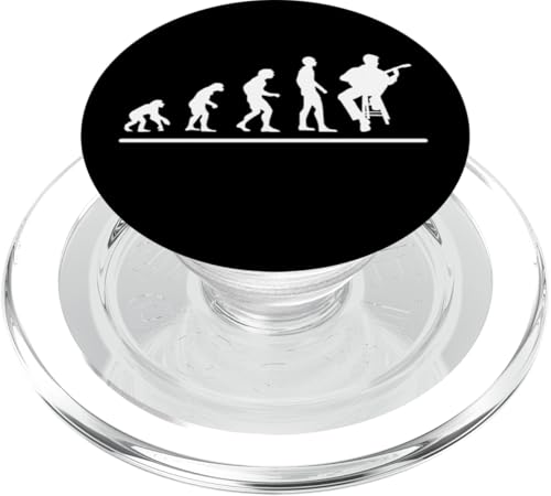 Banjo Gitarre Evolution Men Funny Banjo Player PopSockets PopGrip für MagSafe von Banjo Gifts For Men And Women