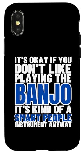 Banjo Is For Smart People Lustiger Banjo-Spieler Hülle für iPhone X/XS Banjo Is For Smart People Lustiger Banjo-Spieler Hülle für iPhone X/XS von Banjo Gifts For Men And Women