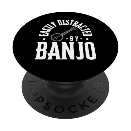 Leicht abgelenkt durch Banjo-Spieler PopSockets Klebender PopGrip Leicht abgelenkt durch Banjo-Spieler PopSockets Klebender PopGrip von Banjo Gifts For Men And Women