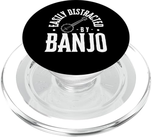 Leicht abgelenkt durch Banjo-Spieler PopSockets PopGrip für MagSafe von Banjo Gifts For Men And Women