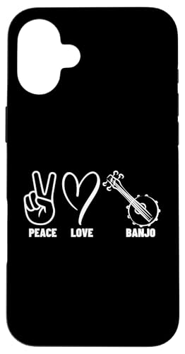 Peace Love Banjo Proud Männer Frauen Banjospieler Hülle für iPhone 16 Plus Peace Love Banjo Proud Männer Frauen Banjospieler Hülle für iPhone 16 Plus von Banjo Gifts For Men And Women