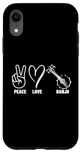 Peace Love Banjo Proud Männer Frauen Banjospieler Hülle für iPhone XR von Banjo Gifts For Men And Women