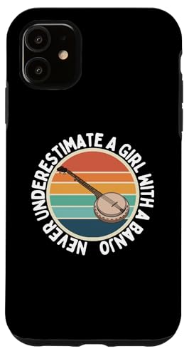 Unterschätze niemals ein Mädchen mit einer Banjo-Banjo-Spielerin Hülle für iPhone 11 Unterschätze niemals ein Mädchen mit einer Banjo-Banjo-Spielerin Hülle für iPhone 11 von Banjo Gifts For Men And Women