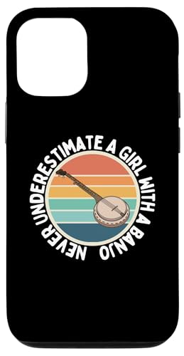 Unterschätze niemals ein Mädchen mit einer Banjo-Banjo-Spielerin Hülle für iPhone 12/12 Pro Unterschätze niemals ein Mädchen mit einer Banjo-Banjo-Spielerin Hülle für iPhone 12/12 Pro von Banjo Gifts For Men And Women