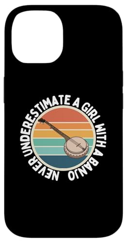 Unterschätze niemals ein Mädchen mit einer Banjo-Banjo-Spielerin Hülle für iPhone 14 Unterschätze niemals ein Mädchen mit einer Banjo-Banjo-Spielerin Hülle für iPhone 14 von Banjo Gifts For Men And Women
