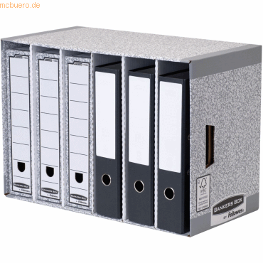 10 x Bankers Box Ordnerarchiv BxHxT 58x40x29cm für 6 Ordner grau 10 x Bankers Box Ordnerarchiv BxHxT 58x40x29cm für 6 Ordner grau von Bankers Box