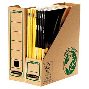 20 Bankers Box Archiv-Stehsammler Earth Series braun von Bankers Box