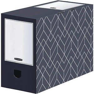 5 Bankers Box Archivboxen Bankers Box Décor Serie mitternachtsblau/weiß 15,0 x 34,5 x 25,3 cm 5 Bankers Box Archivboxen Bankers Box Décor Serie mitternachtsblau/weiß 15,0 x 34,5 x 25,3 cm von Bankers Box