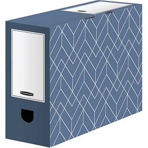 5 Bankers Box Archivboxen Bankers Box Décor Serie schieferblau/weiß 10,0 x 34,5 x 25,3 cm 5 Bankers Box Archivboxen Bankers Box Décor Serie schieferblau/weiß 10,0 x 34,5 x 25,3 cm von Bankers Box