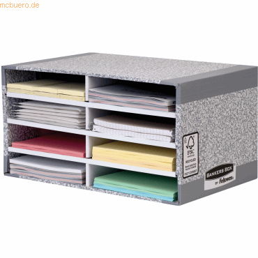 Bankers Box Schreibtischmanager A4 8 Fächer BxHxT 49x26x31cm grau Bankers Box Schreibtischmanager A4 8 Fächer BxHxT 49x26x31cm grau von Bankers Box