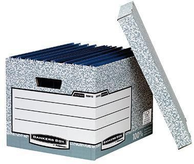 Bankers Box Archivbox System 00810-FFEU grau/weiß 128009200 von Bankers Box