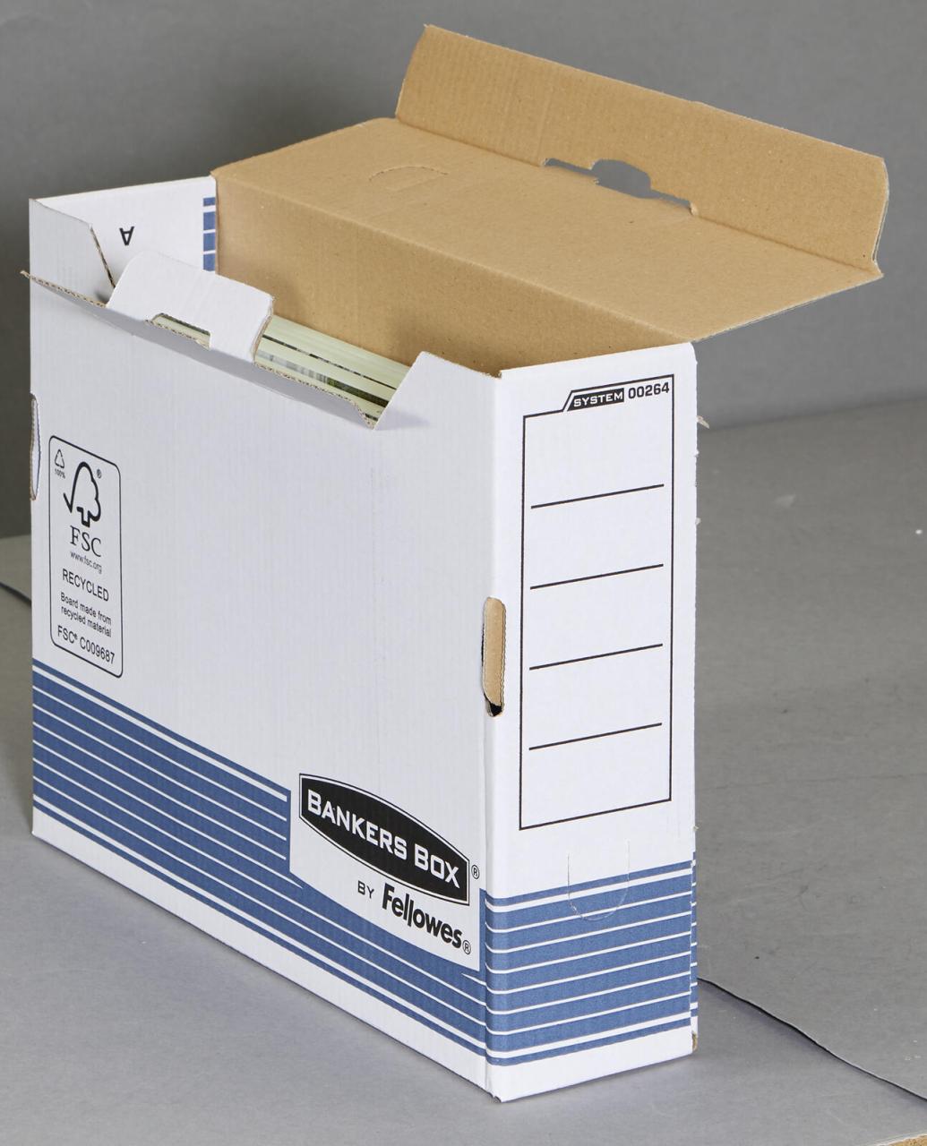 Bankers Box Archivboxen für Ordner 8,0 x 26,5 x 32,7 cm von Bankers Box